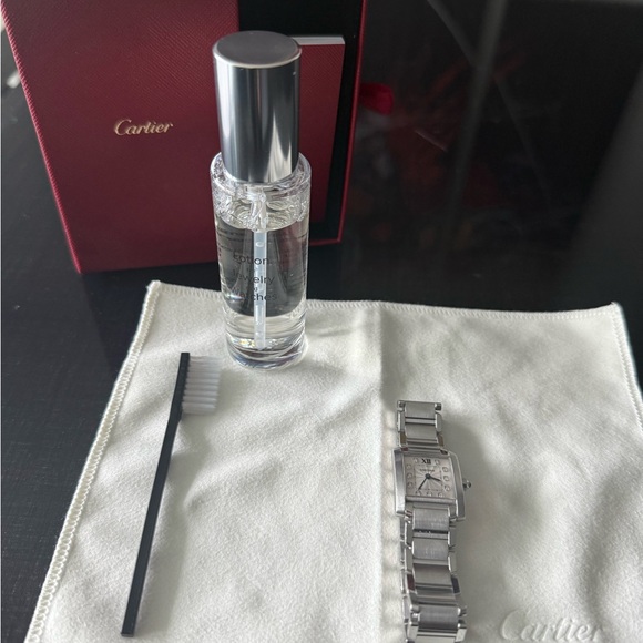 Cartier Silver Watch with Blue Accents - Picture 11 of 16